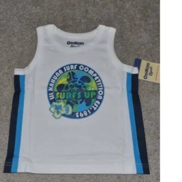 Boys 4 Pc Summer Set 12 mths Baseball Short Sleeve Shirt, Tanks & Shorts - Picture 5 of 5